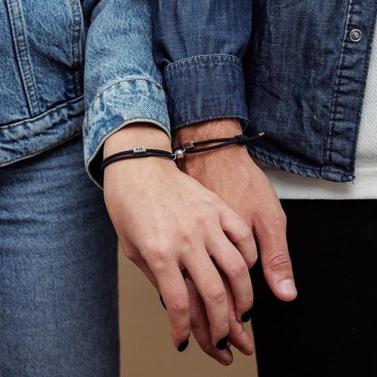 CUSTOM ENGRAVED Magnetic Heart Bracelet for Couples / Loved Ones- Valentine's Day Gift