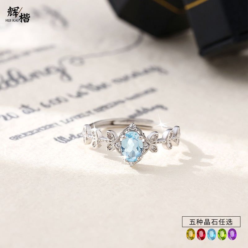 Ice Queen - Natural Stone Ring Statement Jewelry for Women