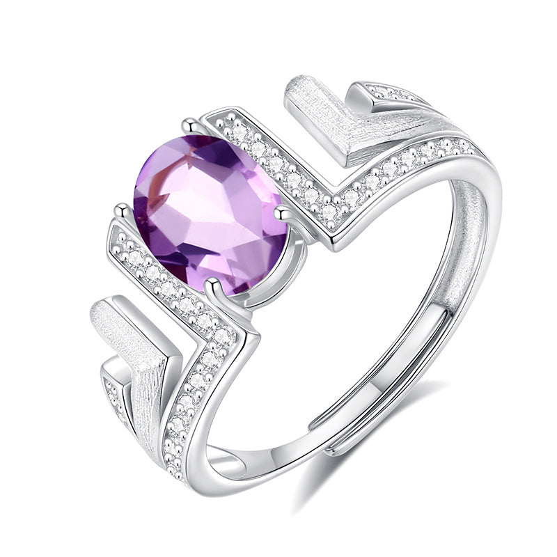 Ocean's Pages - Natural Stone Ring Jewelry for Women