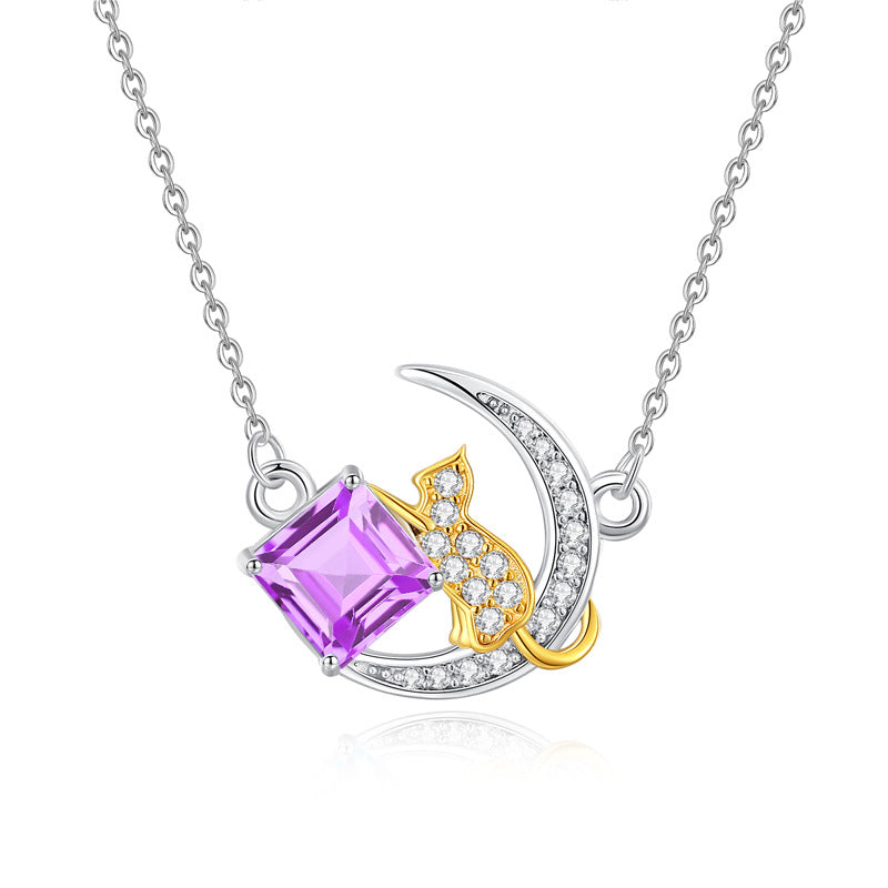 Cat’s Galaxy - Natural Stone Necklace Jewelry for Women