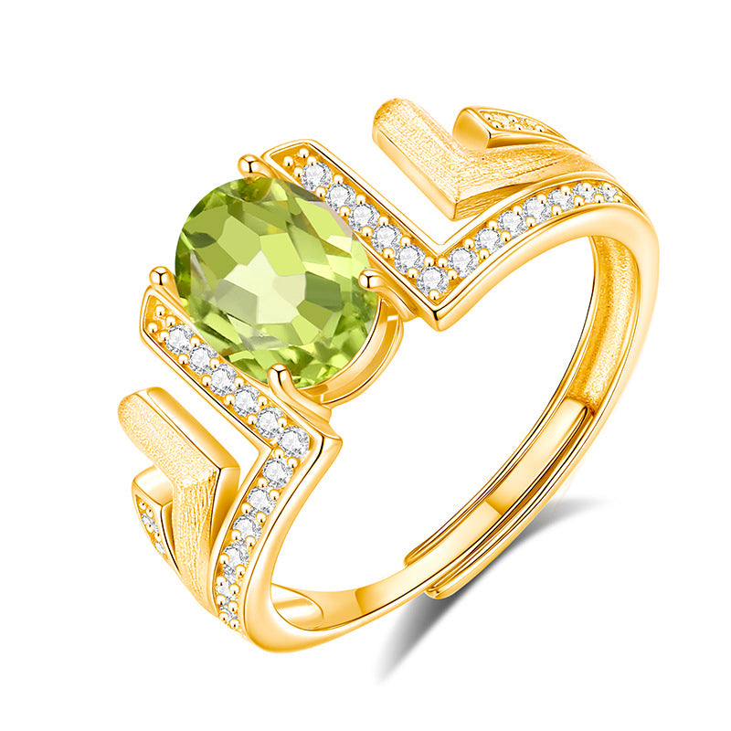 Ocean's Pages - Natural Stone Ring Jewelry for Women
