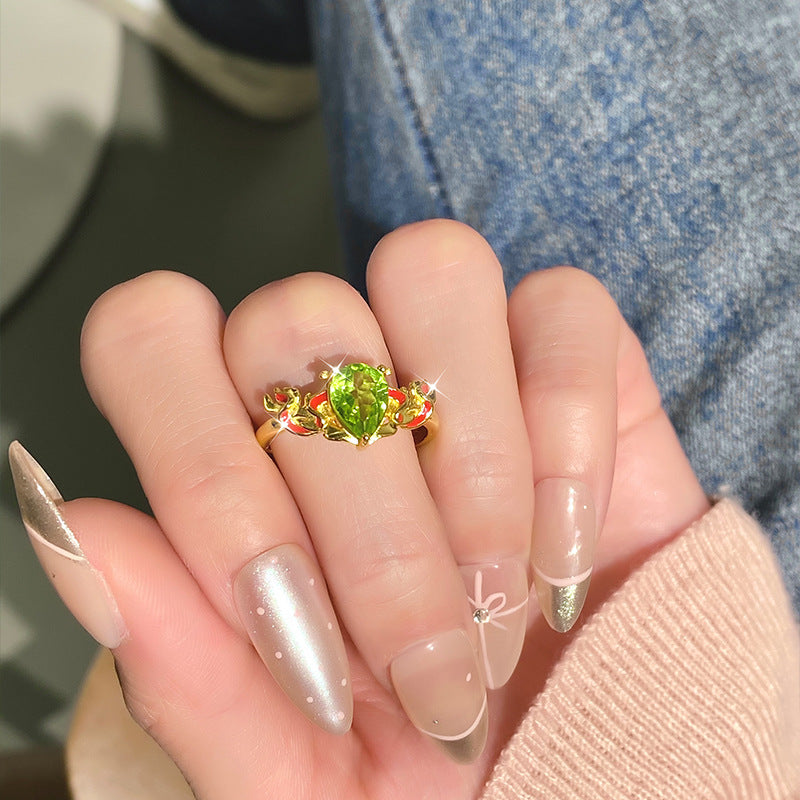Seabreeze Sparkle - Natural Stone Ring Statement Jewelry for Women