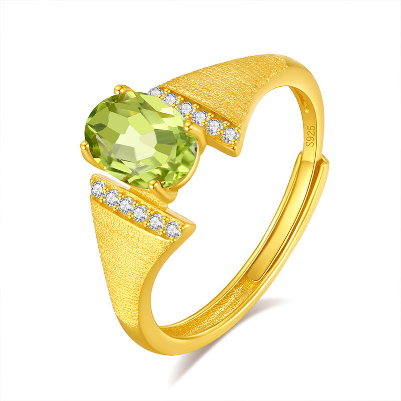 Aquatic Eye - Natural Stone Ring Jewelry for Women