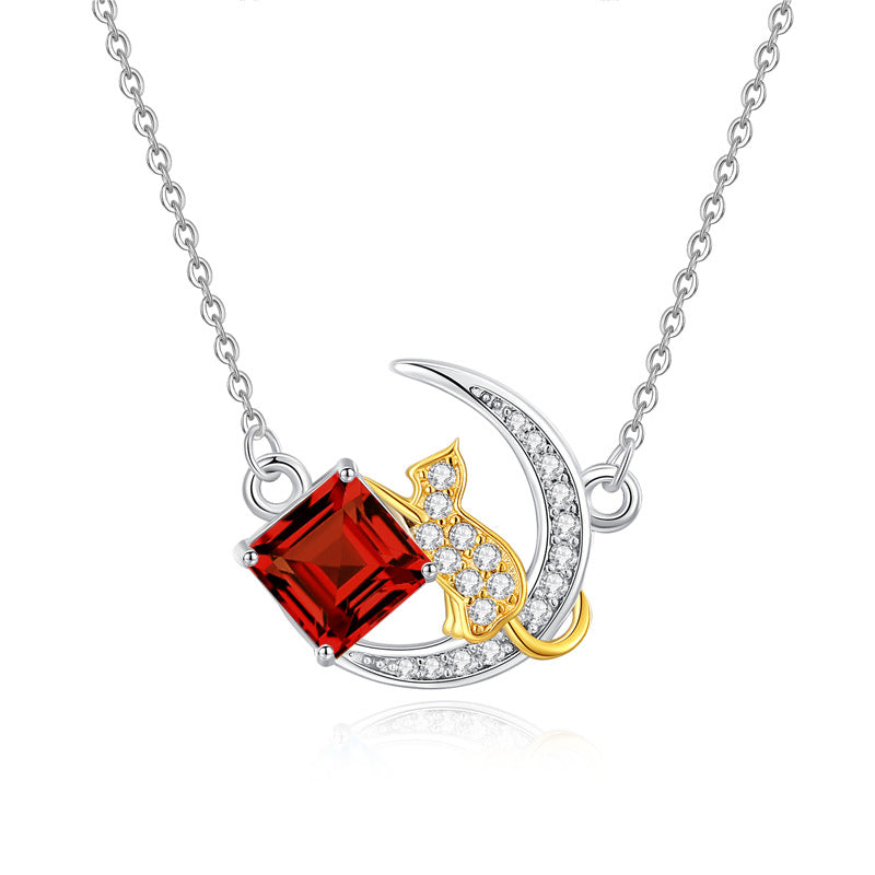 Cat’s Galaxy - Natural Stone Necklace Jewelry for Women