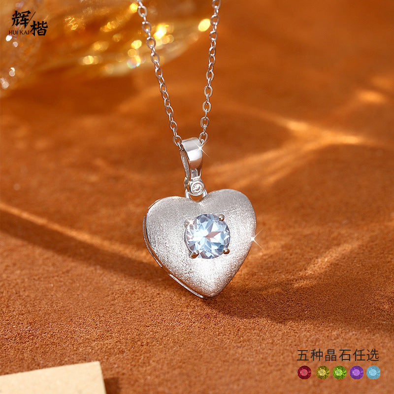 Ocean's Vision - Sterling Silver Gems Topaz Necklace For Women