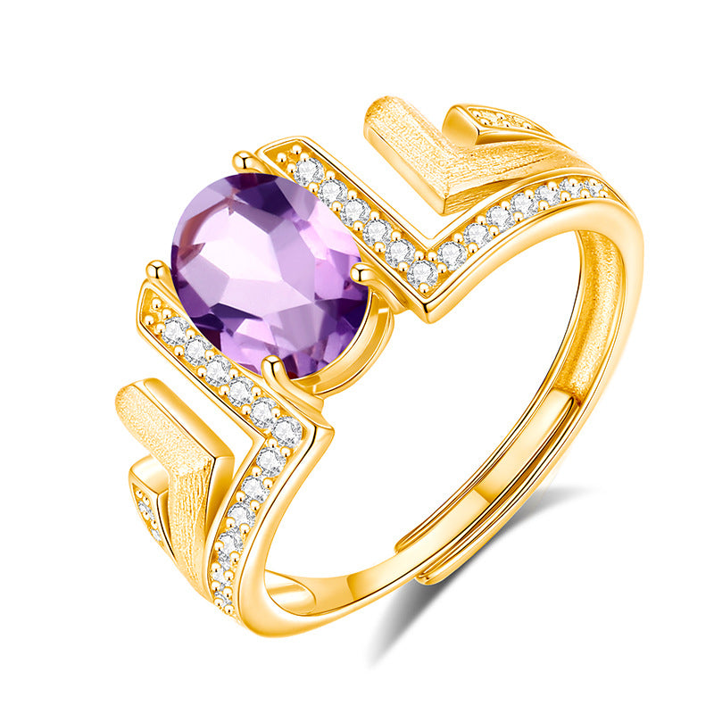 Ocean's Pages - Natural Stone Ring Jewelry for Women
