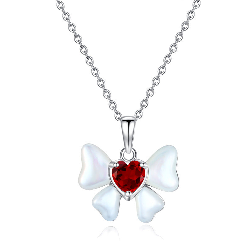 Ocean Butterfly - Sterling Silver Gems Topaz Necklace For Women