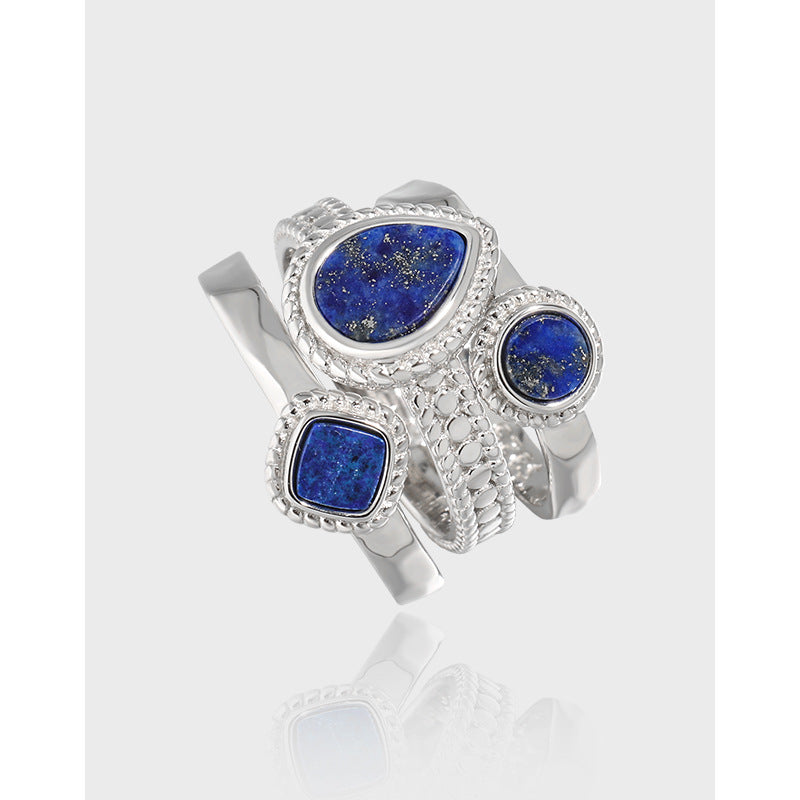 Boho Sky -Sterling Silver Stone Ring
