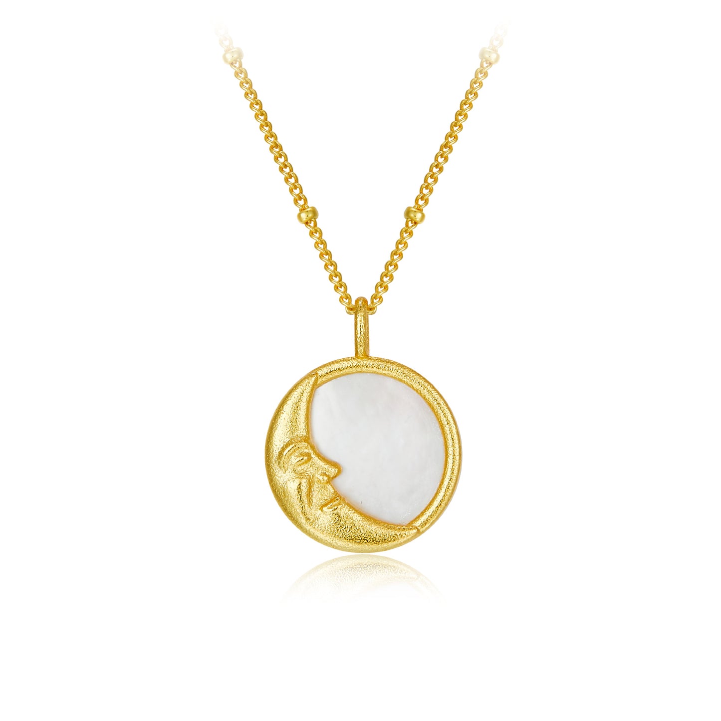 Sun and Star Mother of Pearl Necklace