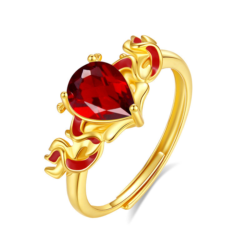 Seabreeze Sparkle - Natural Stone Ring Statement Jewelry for Women