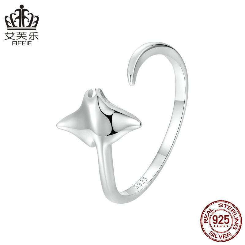 Manta Fish Adjustable Ring
