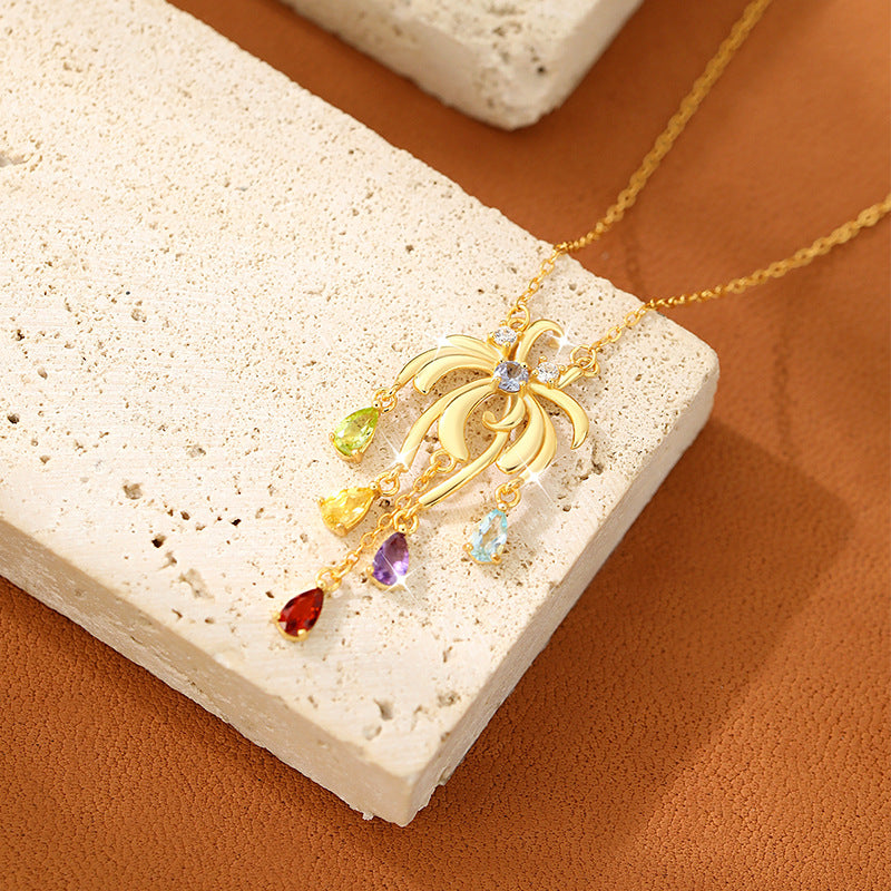 Firework Art - Sterling Silver Necklace