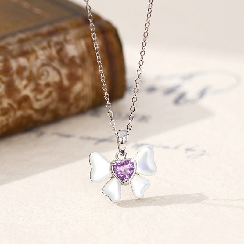 Ocean Butterfly - Sterling Silver Gems Topaz Necklace For Women