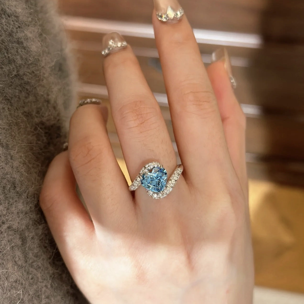 Love Sea Sterling Silver Ring