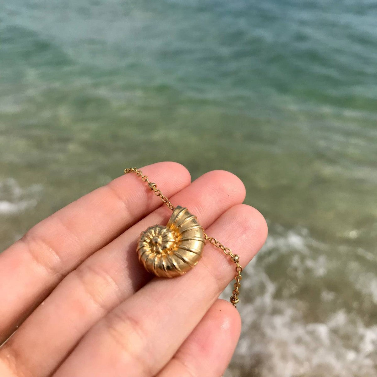 Golden Shell Necklace