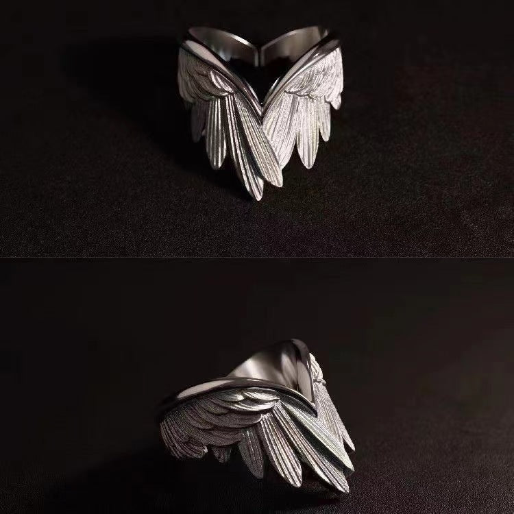 Angel Wing Sterling Silver Ring