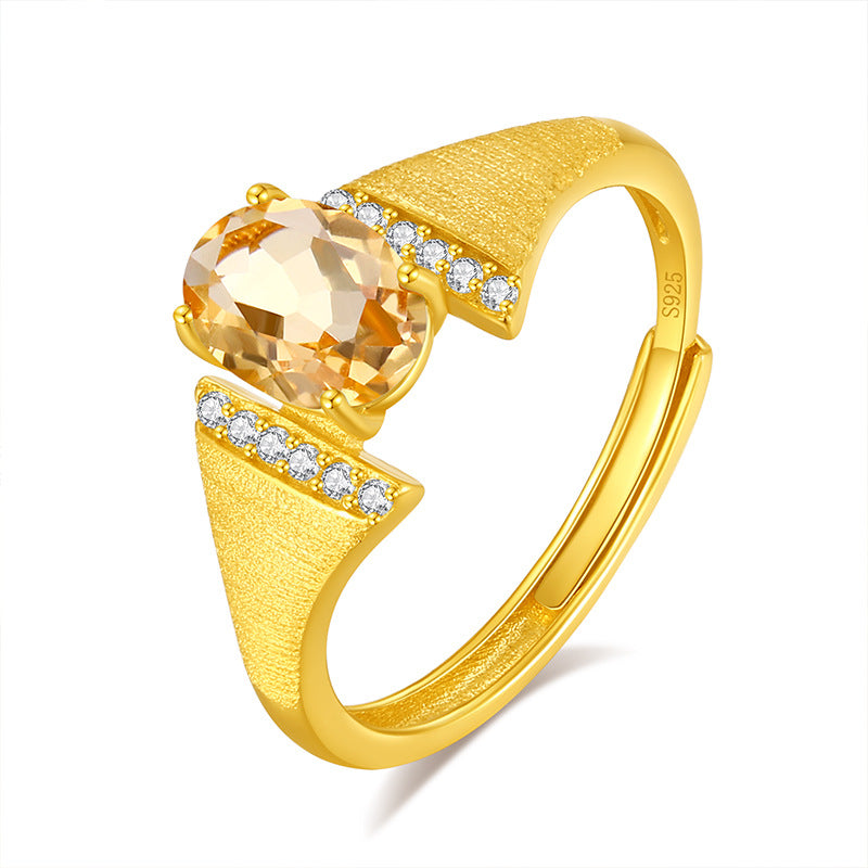 Aquatic Eye - Natural Stone Ring Jewelry for Women