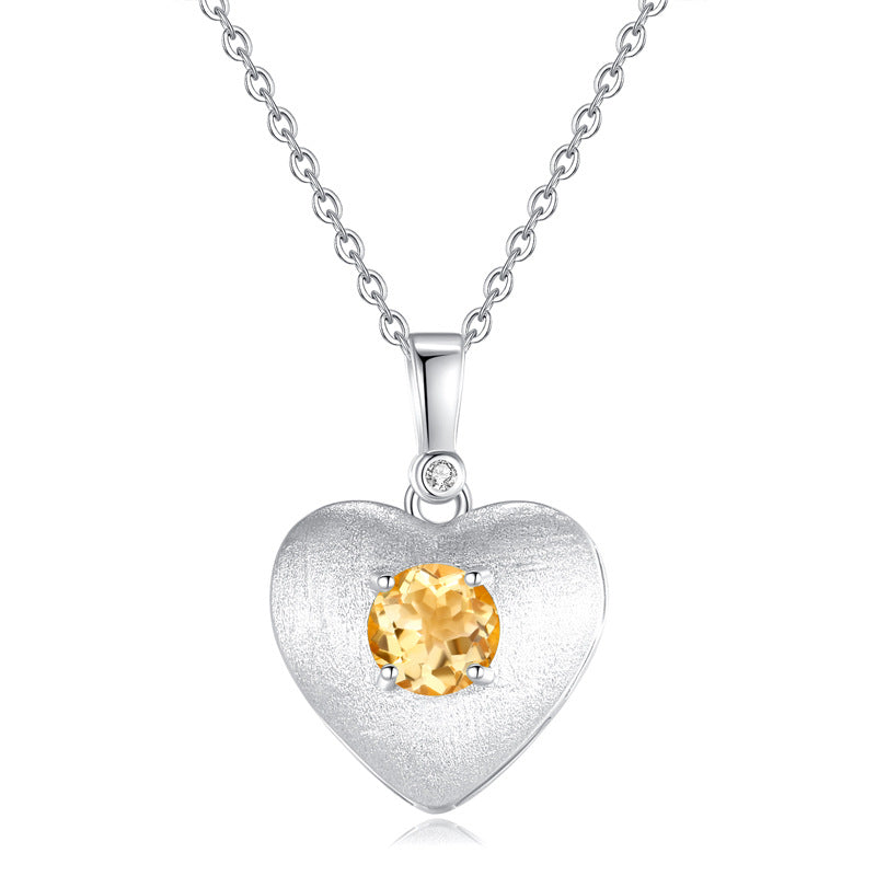 Ocean's Vision - Sterling Silver Gems Topaz Necklace For Women