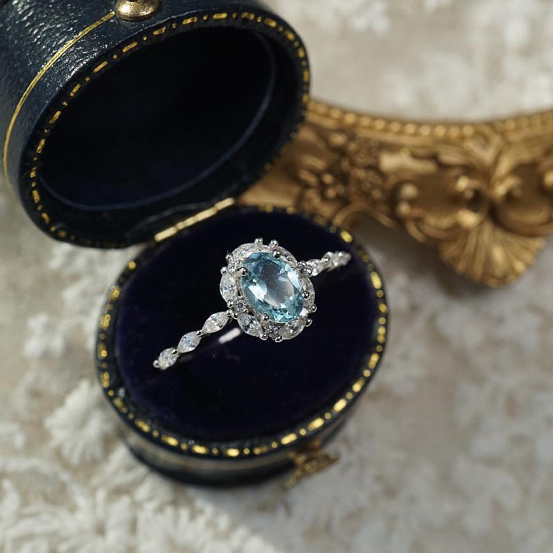 Blue Topaz Classic Ring