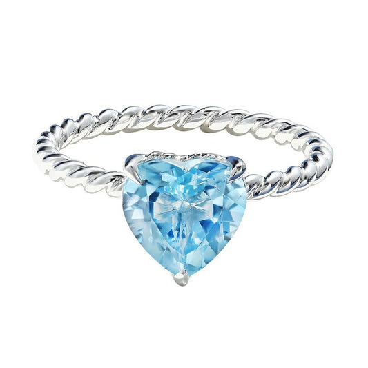 Heart Shape Topaz Ring