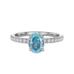 Bague en aigue-marine