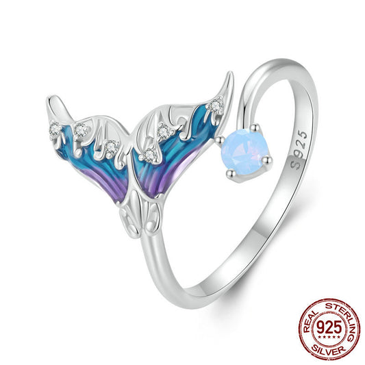 Fantasy Mermaid Silver Ring
