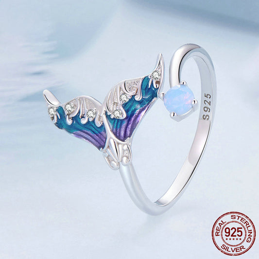Fantasy Mermaid Silver Ring