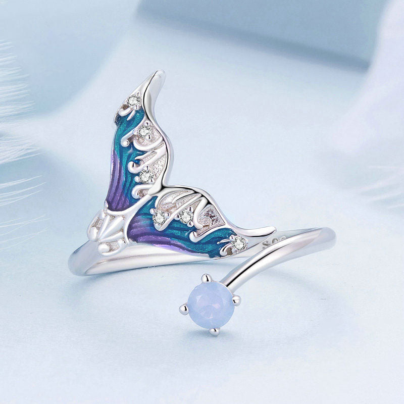 Fantasy Mermaid Silver Ring
