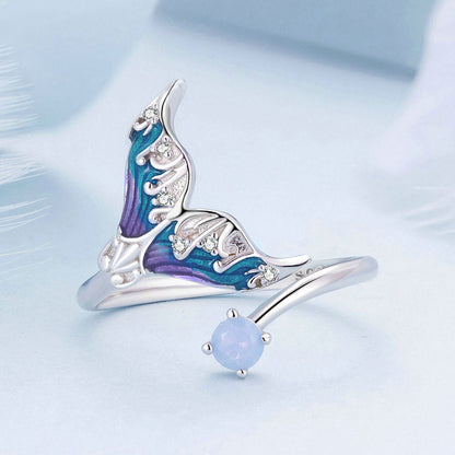 Fantasy Mermaid Silver Ring