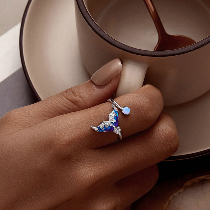 Fantasy Mermaid Silver Ring