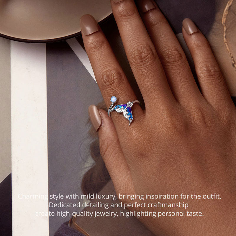 Fantasy Mermaid Silver Ring