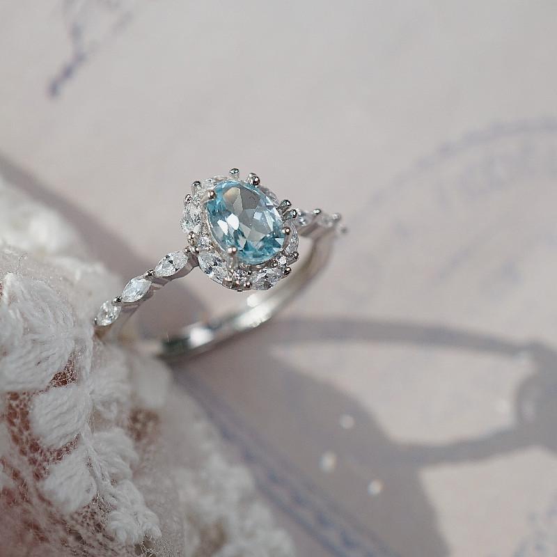 Blue Topaz Classic Ring