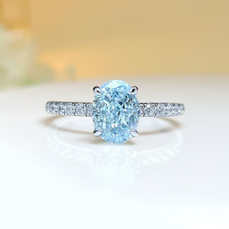 Anillo de aguamarina