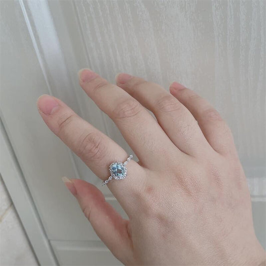 Blue Topaz Classic Ring