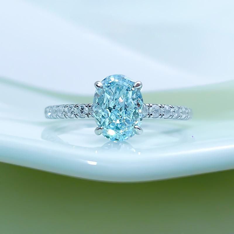 Anillo de aguamarina