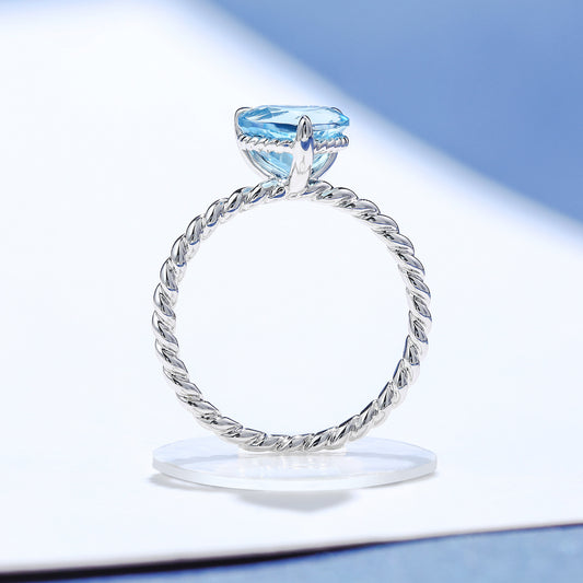 Heart Shape Topaz Ring