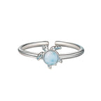 Anillo de tortuga azul