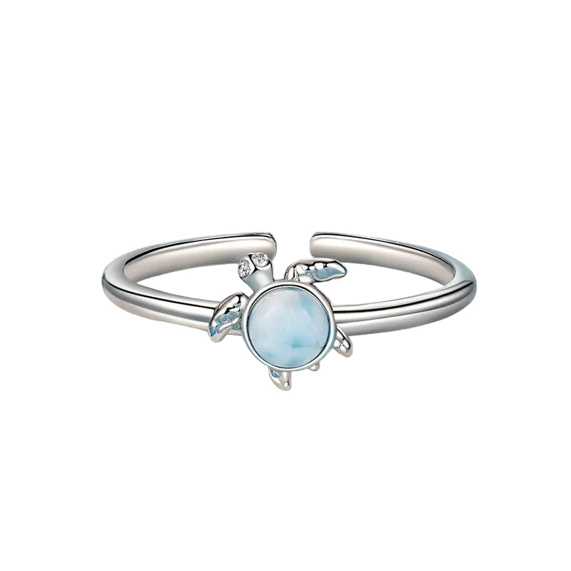 Anillo de tortuga azul