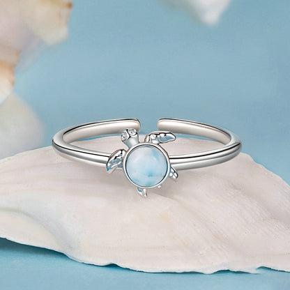 Blue Turtle Ring