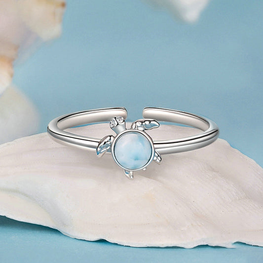 Blue Turtle Ring