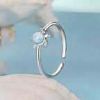 Anillo de tortuga azul