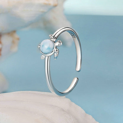Blue Turtle Ring