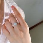 Bague en aigue-marine
