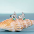 Boucles d'oreilles en argent sterling Conch