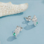 Boucles d'oreilles en argent sterling Conch