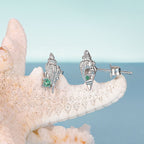 Boucles d'oreilles en argent sterling Conch