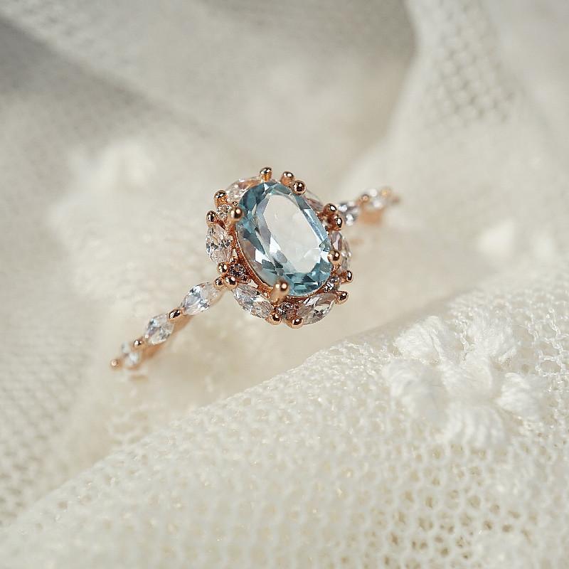Blue Topaz Classic Ring