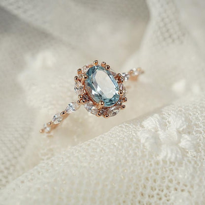 Blue Topaz Classic Ring