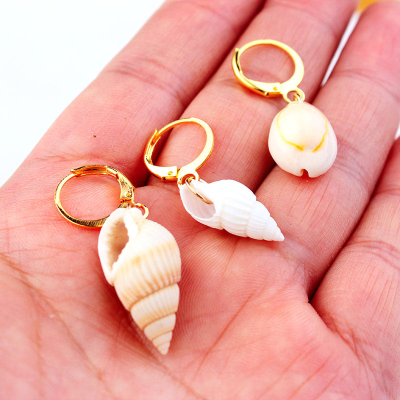 Boucles d'oreilles coquillages