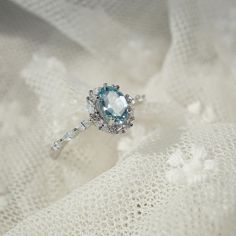 Blue Topaz Classic Ring